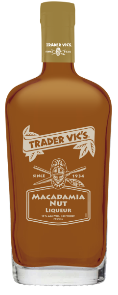 A bottle of Trader Vic's Macadamia Nut Liqueur